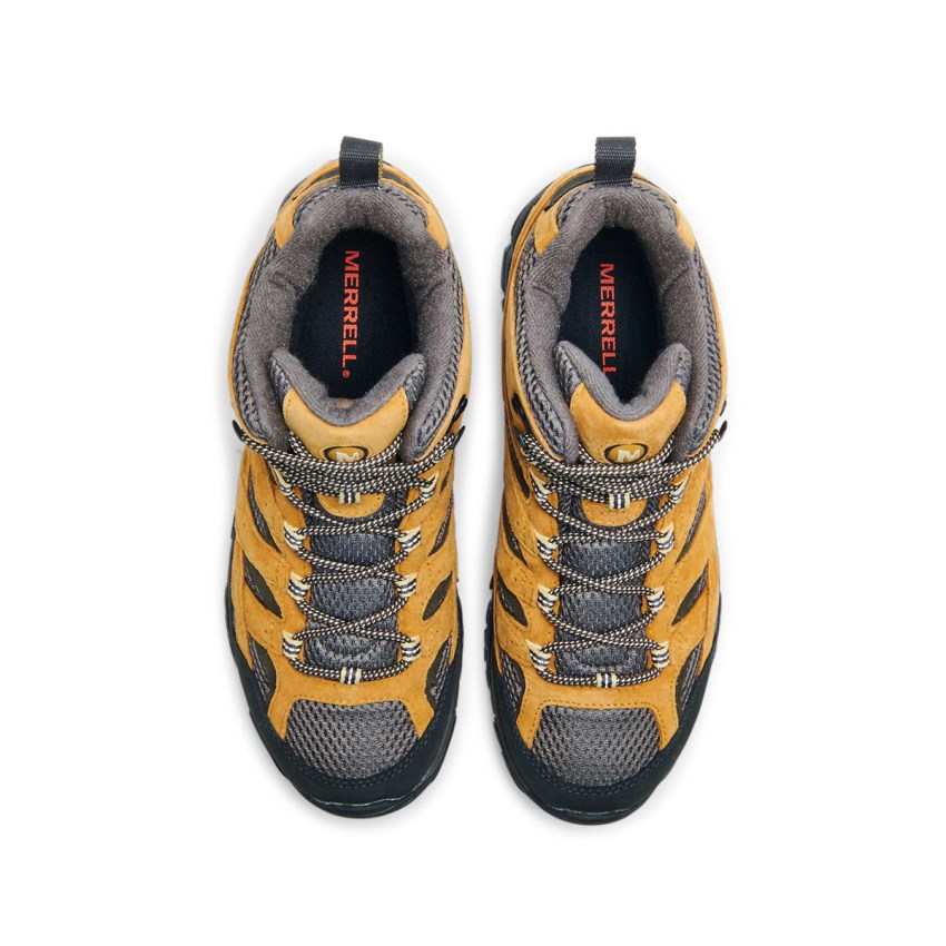 Chaussures Randonnée Merrell Moab 2 Mid Waterproof Jaune Homme | X.E.PAPW